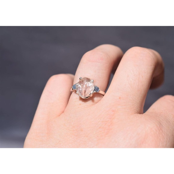 Alternative Engagement Ring Unconventional Raw Rough Diamond Ring Organic - Picture 5 of 6